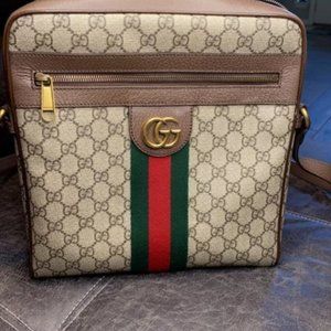 GUCCI GG SUPREME OPHIDA MESSENGER BAG